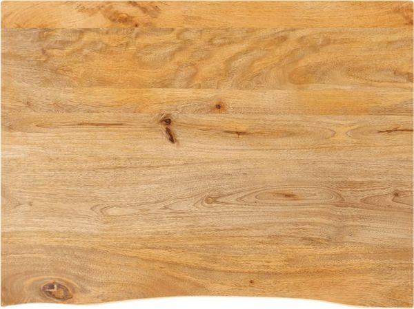 vidaXL Tischplatte mit Baumkante 90x60x3,8 cm Massivholz Mango 370501