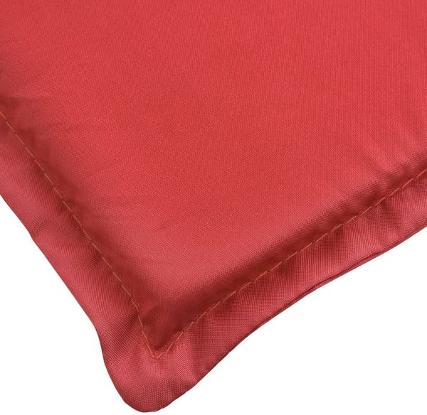 vidaXL Sonnenliegen-Auflage, Oxford-Gewebe rot, 200 x 70 x 3 cm Bild 6