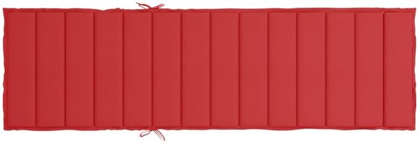 vidaXL Sonnenliegen-Auflage, Oxford-Gewebe rot, 200 x 70 x 3 cm Bild 5