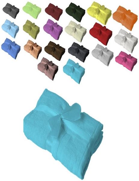 4 x Badvorleger 700 g/m² 50 x 80 cm Türkis