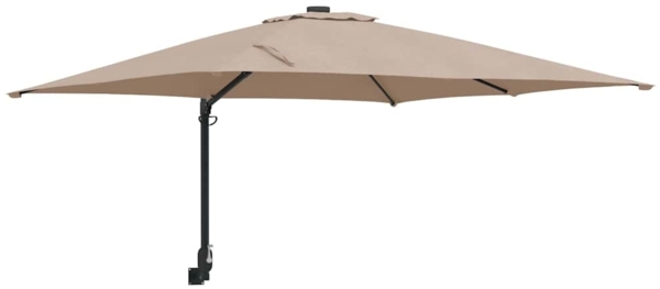 vidaXL Garten-Sonnenschirm Taupe 248,5 x 247,5 x 160 cm 42003238