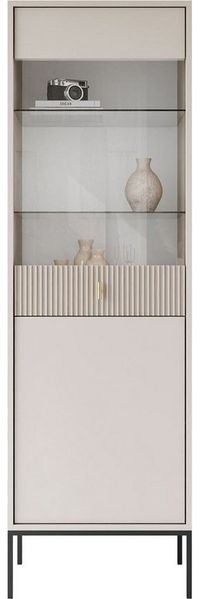 Lookway Vitrine MIDNIGHT mit Glastür auf Gestell Breite: 54 cm