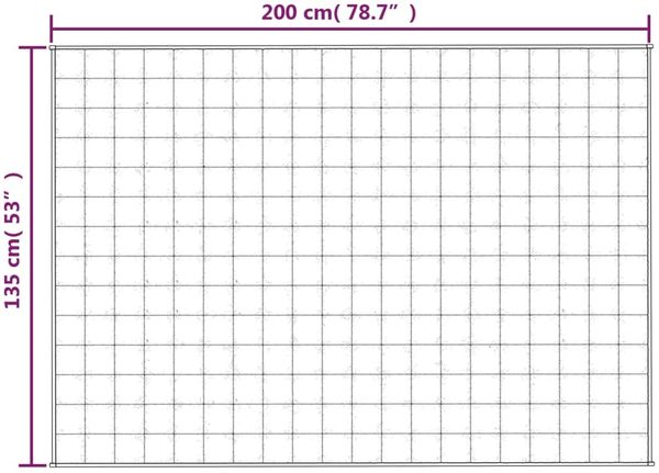 vidaXL Gewichtsdecke Stoff, 1 x Gewichtsdecke, Creme, 135x200 cm, Baumwolle, 10 kg Bild 6
