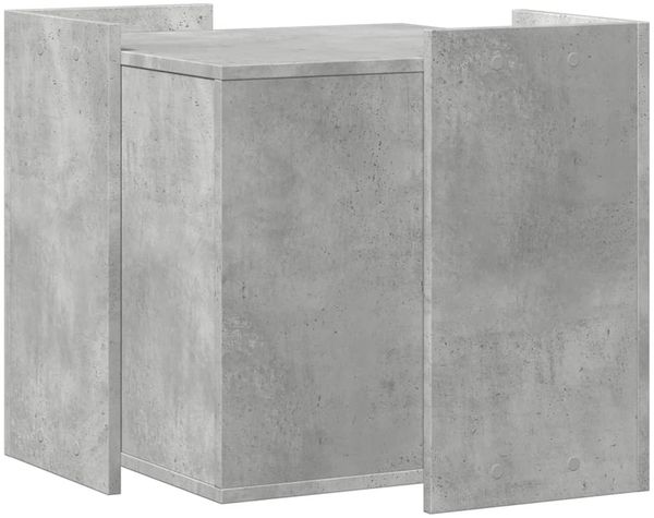 vidaXL Katzenklo Betongrau 53x53x51 cm Holzwerkstoff 857754 Bild 5