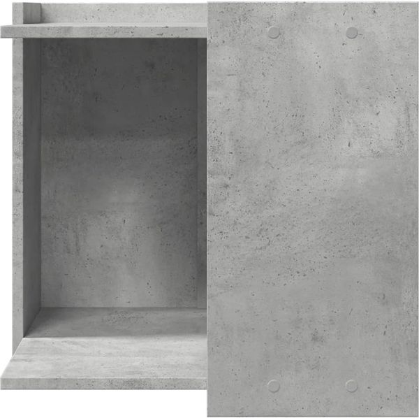 vidaXL Katzenklo Betongrau 53x53x51 cm Holzwerkstoff 857754 Bild 4