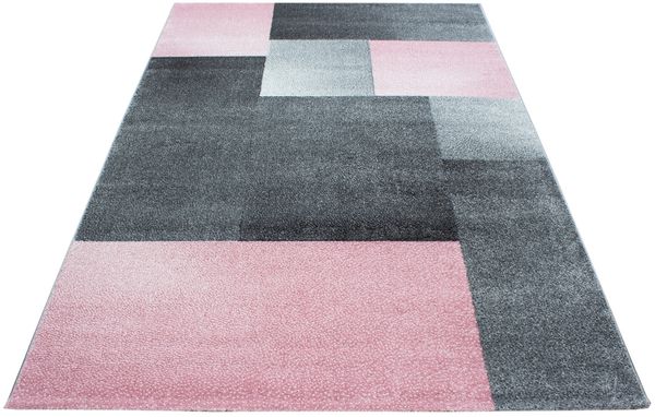 Kurzflor Teppich Luigi rechteckig - 240x340 cm - Pink Bild 3