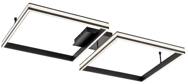 LED Deckenleuchte, Fernbedienung, Timer, dimmbar, B 104,8cm