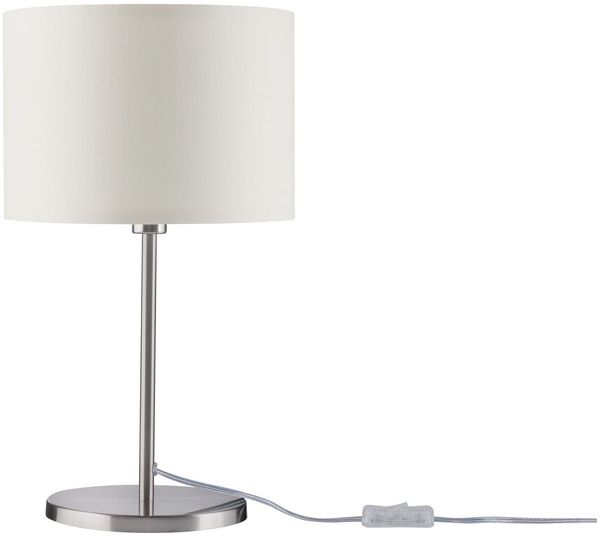 Paulmann No. 70923 Tischleuchte Tessa Creme, Eisen gebürstet 45 cm