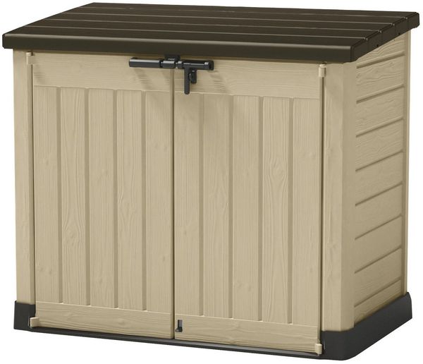 Keter Mülltonnenbox Keter Mülltonnenbox STORE IT OUT MAX Braun, 1200 L, 2x 240 L Tonne