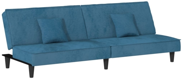 vidaXL Schlafsofa Blau Samt 351906