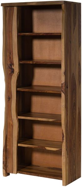 Bücherregal Sheesham 81x45x200 natur lackiert / sandgestrahlt PURE SHEESHAM #227