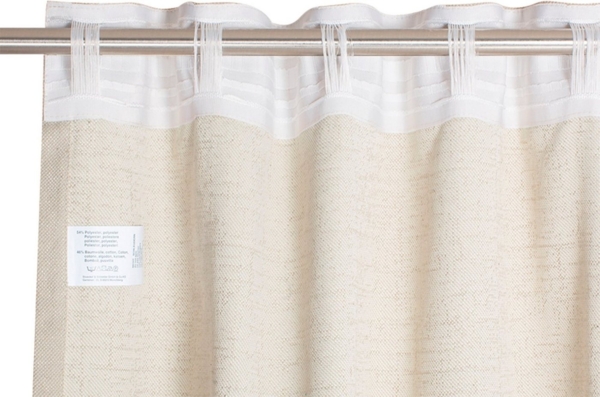 SCHÖNER WOHNEN-Kollektion Vorhang SOLO Blickdichter Schlaufenvorhang (1 St), Mischgewebe, 130 x 250 cm in Ecrue Bild 2