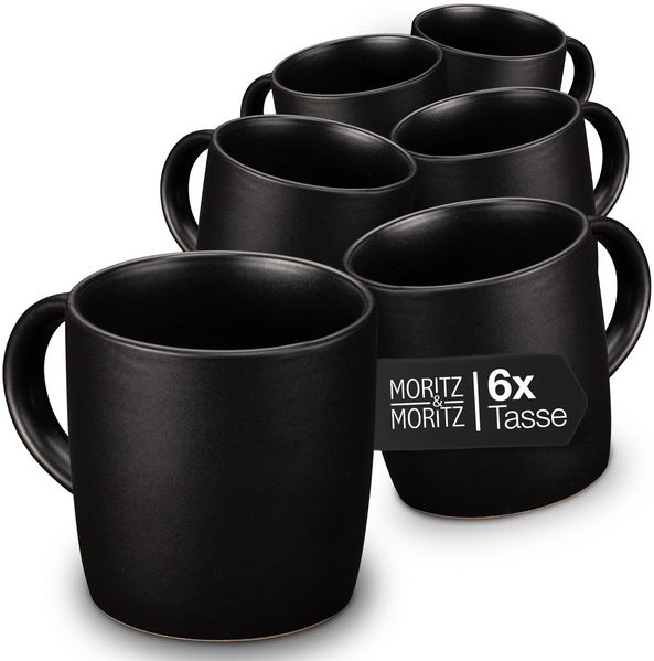 Moritz & Moritz NORDIC 6x Tassen, Schwarz