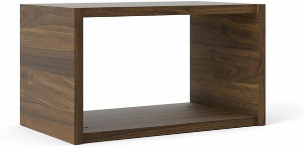 Dmora Regal Wilfred, Gestell, Wandregal, Mehrzweckregale, 44x25 h26 cm, Nussbaum