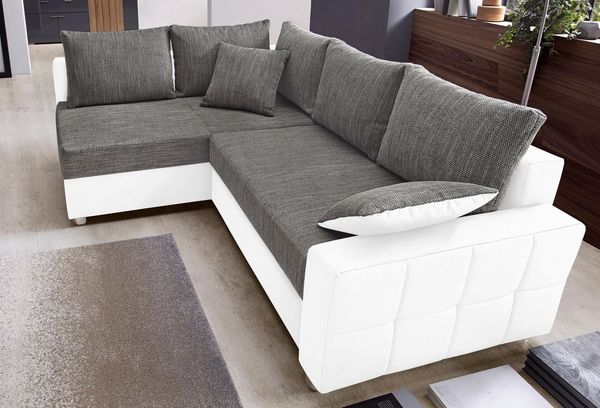 COLLECTION AB Ecksofa Parma L-Form, mit Bettfunktion und Federkern