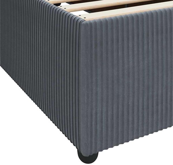 vidaXL Bettrahmen mit Matratze Dunkelgrau 120 x 190 cm Stoff 3398374 Bild 8