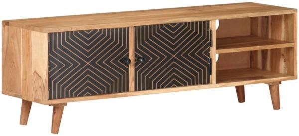 vidaXL TV-Schrank 115x30x39 cm Massivholz Akazie 322665