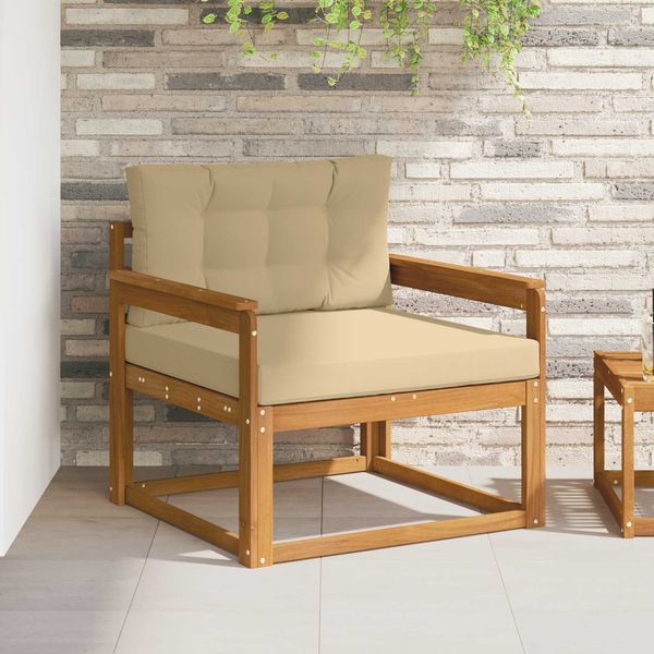 vidaXL Outdoor Mittelsofa Massivholz Akazie Natur 3436260