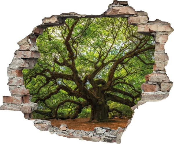 queence Wandtattoo Baum (1 St), Wandsticker, Wandbild, selbstklebend, 3D, Wanddurchbruch