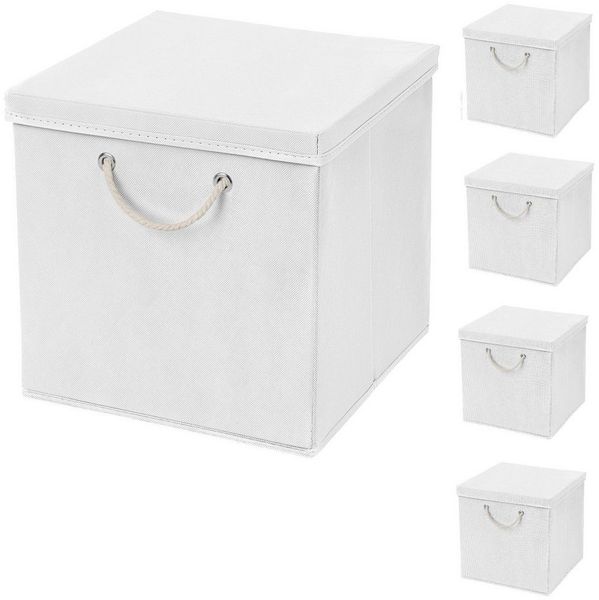 StickandShine Faltbox 5 Stück 30x30 cm perfekt für KALLAX – 19 trendige Farben zur Auswahl