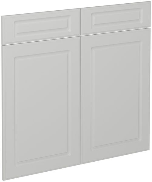 Küchenfront R-Line Weiß Landhaus 79.2 x 70.8 cm Möbelfront für den Schubladenunterschrank Vicco
