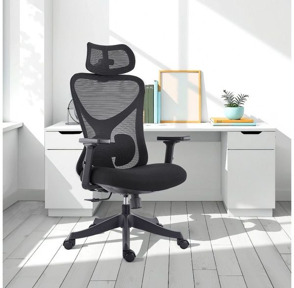 CALIYO Bürostuhl Ergonomisch Schreibtischstuhl, klappbare Armlehnen & Wippe, Schreibtischstuhl Ergonomisch des Maximale Belastung: 150 Kg