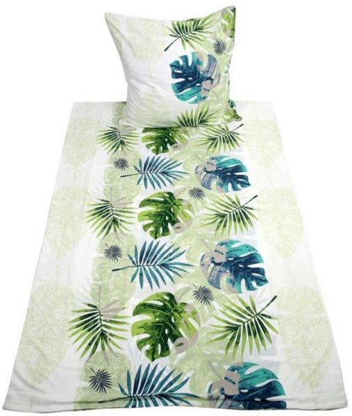 HTI-Living Monstera Bettwäsche 2-teiliges Set 135 x 200