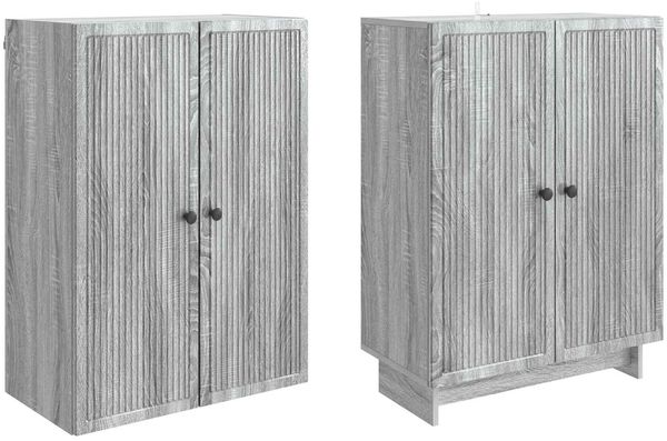 vidaXL Schrankset 2 pcs Grau Sonoma 66 x 34,5 x 90 cm Holzwerkstoff 3416364 Bild 3