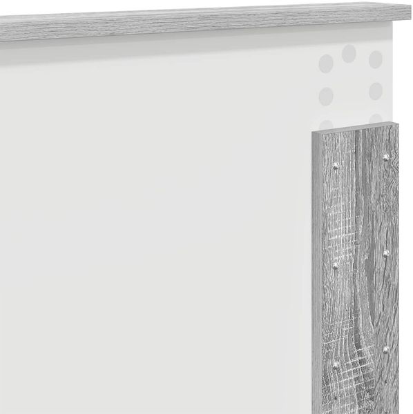 vidaXL Bettrahmen Graues Sonoma 135 x 190 cm Holzwerkstoff 3408277 Bild 12