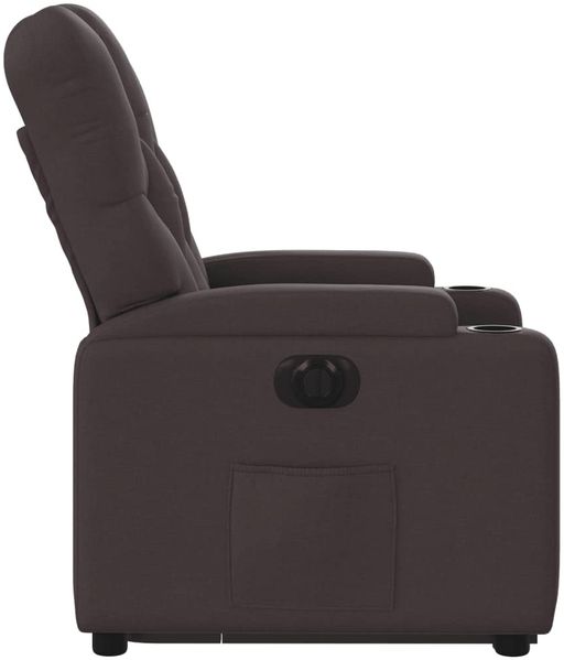 vidaXL Relaxsessel mit Aufstehhilfe Elektrisch Dunkelbraun Stoff 3204739 Bild 10