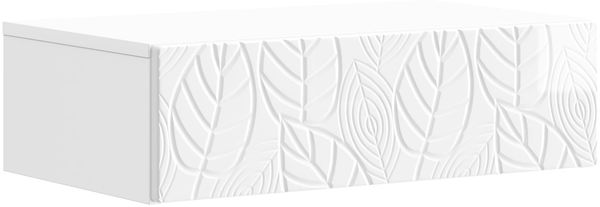 vidaXL Wandmontierter Beistelltisch Hochglanz Weiß 59 x 34,5 x 17 cm 898829