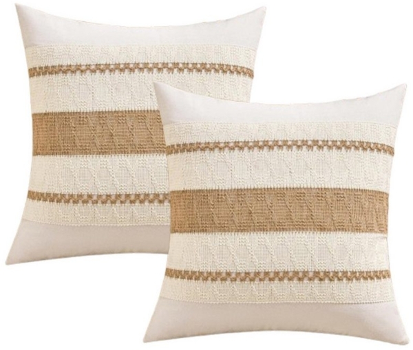 Kaket Kissenbezug Boho-Stil Dekoration, weicher Kissenbezug aus Baumwoll-Leinen-Weberei, (2 Stück), Weben Bild 5