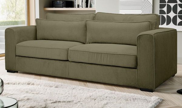 Sofa Canedo in khaki 3-Sitzer 241 cm