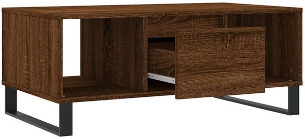 vidaXL Couchtisch Braun Eichen-Optik 90x50x36,5 cm Holzwerkstoff 830603 Bild 6