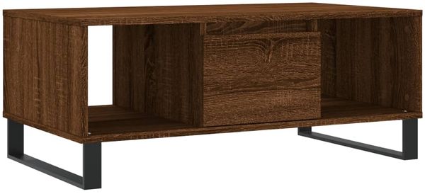 vidaXL Couchtisch Braun Eichen-Optik 90x50x36,5 cm Holzwerkstoff 830603 Bild 2