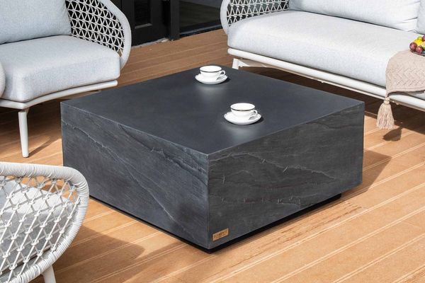 ELEMENTI Gartentisch COLORADO aus Beton, modern, Outdoor Tisch (1-St, Gartentisch aus Beton), Beton,Schieferschwarz