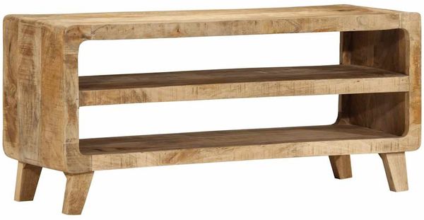 vidaXL TV-Schrank 105x46x32 cm Raues Massivholz Mango 4104523