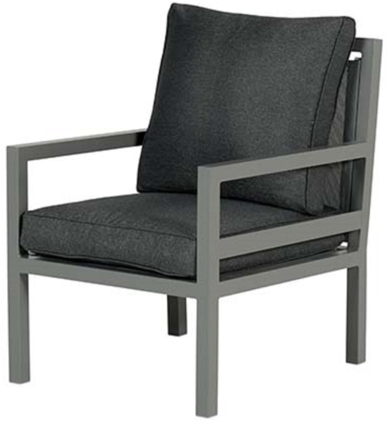 Garden Impressions BLAKES Loungesessel Dining Sessel mit Alu-Gestell - anthrazit