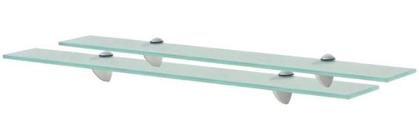 vidaXL Schweberegale 2 Stk. Glas 70x20 cm 8 mm 3051522