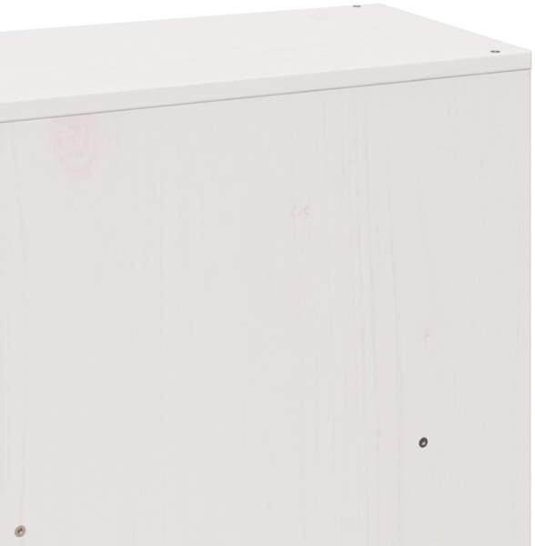 vidaXL Massivholzbett ohne Matratze Weiß 180x200 cm Kiefernholz 3323408 Bild 9