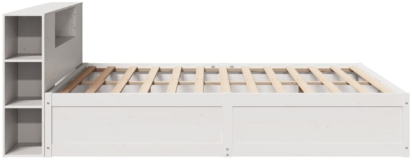 vidaXL Massivholzbett ohne Matratze Weiß 180x200 cm Kiefernholz 3323408 Bild 5