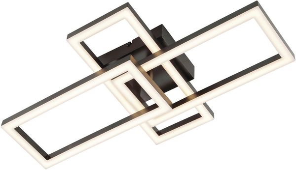 Brilliant LED Deckenleuchte Tavora, LED fest integriert, Warmweiß, LED-Profilleuchte, 2200 lm, 3000 K, 48 x 28 cm, Kunststoff schwarz Bild 4
