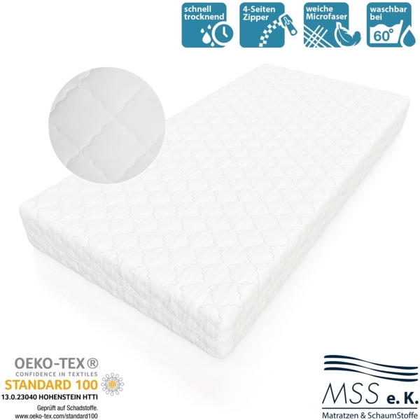 MSS e.K. Matratzenbezug "CLASSIC" 80 x 160 x 19 cm"" Bild 4
