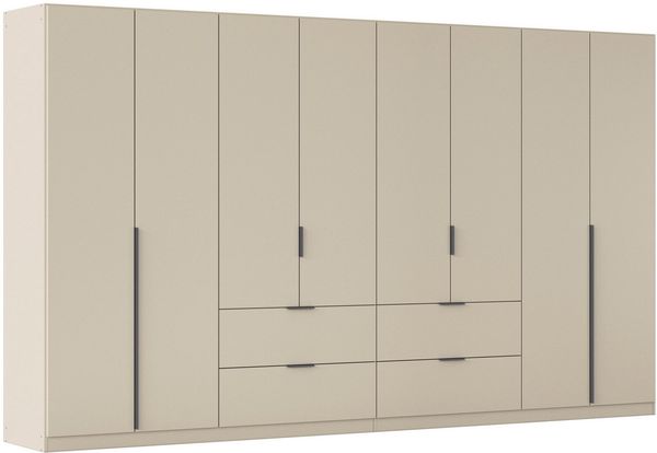 OTTO home Drehtürenschrank Kleiderschrank Schrank Garderobe AGORDO mit Dekor- oder Hochglanzfront (in zwei Griff-Farben, Breiten 91-360 cm) mit Außenschubkästen, in 7 Breiten und 2 Höhen MADE IN GERMANY