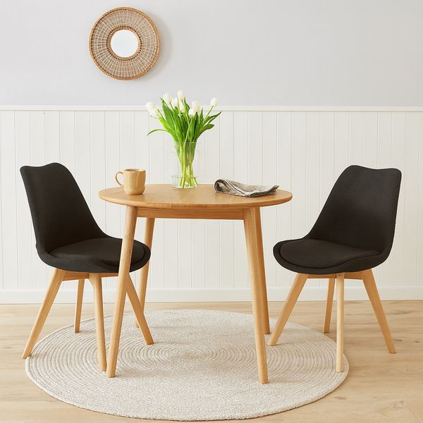 Stuhl Atlanta Webstoff Grau