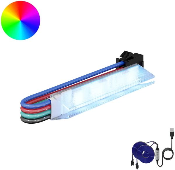 vidaXL LED Streifen 12 pcs Schwarz und Mehrfarbig 1745 mm 3429137