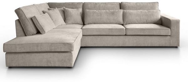 Beautysofa Ecksofa mit dekorativen Kissen PARMA, im modernes Design, klassische Polsterecke inklusive Wellenfedern Bild 4