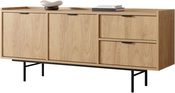Kommode Enetori 2D2S (Farbe: Eiche Hikora)