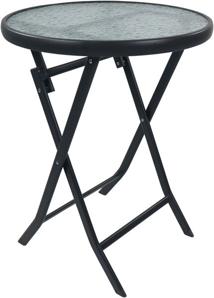 VCM Gartentisch Sonlas, Schwarz, 70x55x55 cm