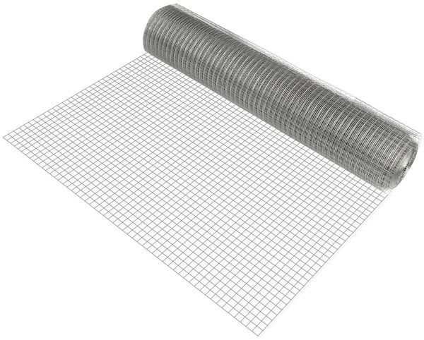 Maschendrahtzaun 1 Rolle 1x25 m/Rolle Stahl verzinkt Grau pro. tec